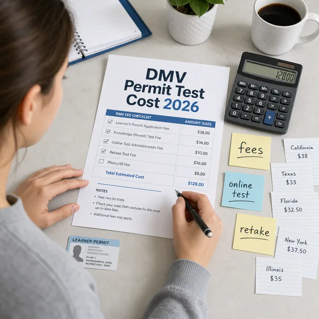 DMV Permit Test Cost 2026